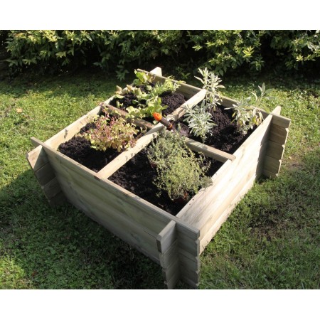 Orto Urbano da Appoggio Balcone Giardino Rialzato Pensile Vaso in Legno Fioriera