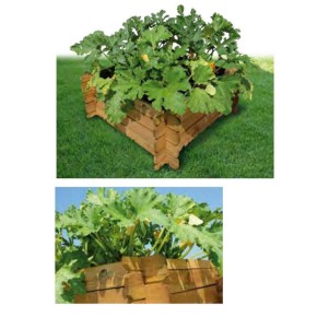Orto Urbano da Appoggio Balcone Giardino Rialzato Pensile Vaso in Legno Fioriera 2