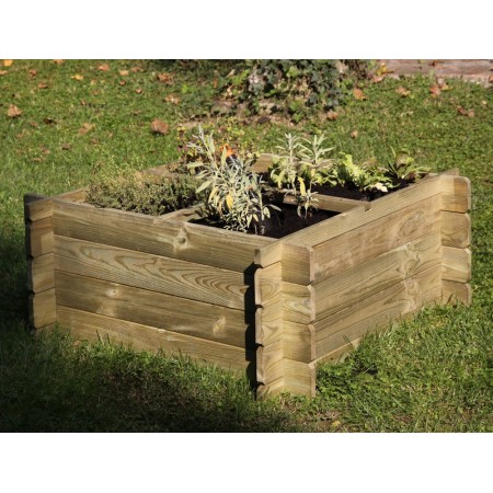 Orto Urbano da Appoggio Balcone Giardino Rialzato Pensile Vaso in Legno Fioriera