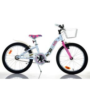 Bicicletta LOL Surprice Ruota 20 Pollici Bambina Bici Cavalletto Cestino Bimba