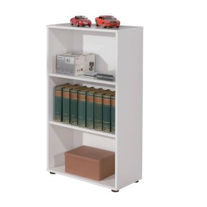 Libreria Bianca in Legno 60 Moderna Scaffali Mensole Parete Salotto Cameretta
