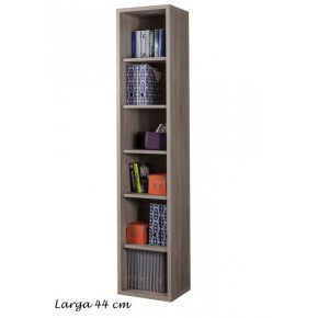 Libreria in Legno 5 Ripiani Alta Scaffali Ufficio Moderna Design Studio Camera