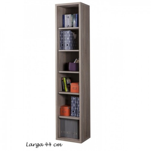 Libreria in Legno 5 Ripiani Alta Scaffali Ufficio Moderna Design Studio Camera