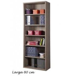 Libreria in Legno 5 Ripiani Alta Moderna Design Scaffali Ufficio Studio Camera