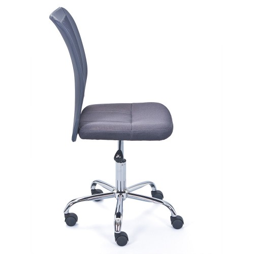 Sedia Poltrona Ufficio Ruote Scrivania Girevole Arredo Camera Grigio Cameretta