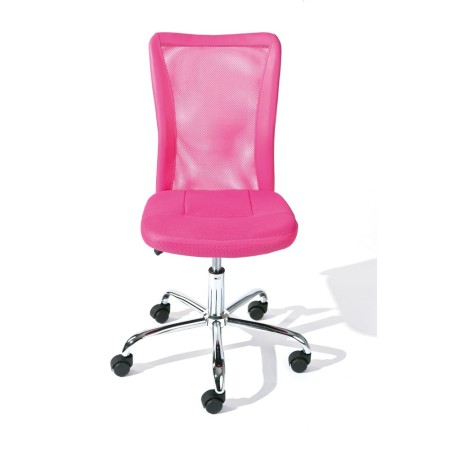 Sedia Poltrona Ufficio Ruote Scrivania Girevole Arredo Camera Rosa Cameretta