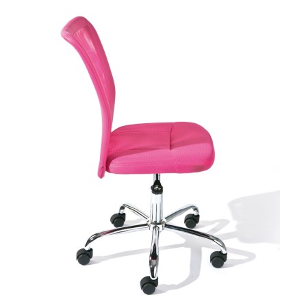 Sedia Poltrona Ufficio Ruote Scrivania Girevole Arredo Camera Rosa Cameretta