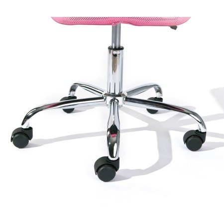Sedia Poltrona Ufficio Ruote Scrivania Girevole Arredo Camera Rosa Cameretta