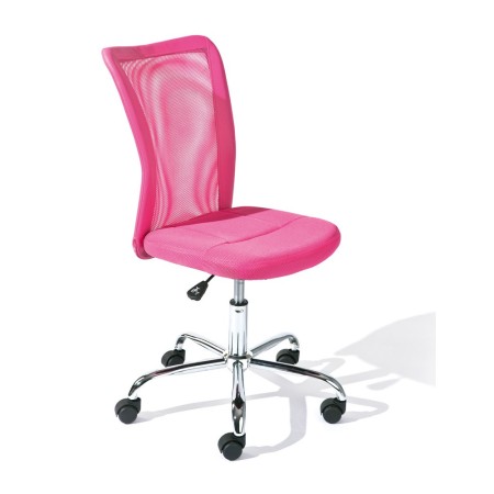 Sedia Poltrona Ufficio Ruote Scrivania Girevole Arredo Camera Rosa Cameretta