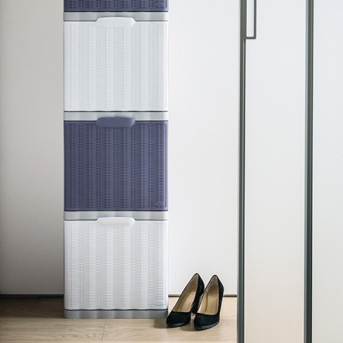 Scarpiera in Plastica Modulare Slim Salvaspazio Ingresso Mobile Porta Scarpe 