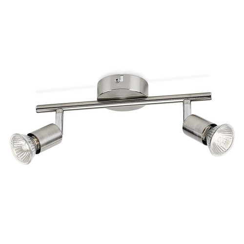Lampadario a 2 Faretti LED GU10 Lampada da Soffitto Cucina Soggiorno Lampadina