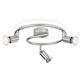 Lampadario con 3 Faretti LED GU10 Lampada da Soffitto Cucina Soggiorno Lampadina