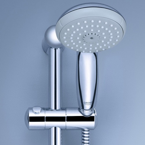 Grohe Asta Saliscendi Doccia con Soffione Rotondo Supporto Colonna Bagno Cromo