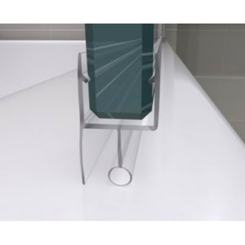 Box Vasca Doccia a Libro 6 mm Cristallo Sopravasca Pieghevole Bagno Parete Vetro