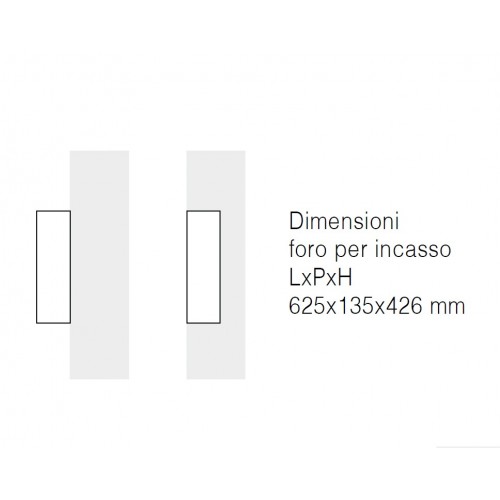 Biocamino Camino a Bioetanolo Bianco da Parete Incasso 2.5kw Caminetto con Vetro