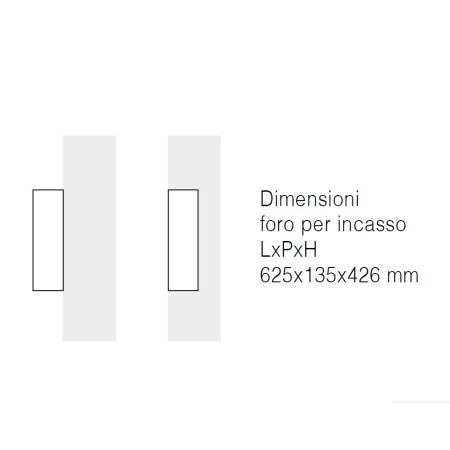 Biocamino Camino a Bioetanolo Bianco da Parete Incasso 2.5kw Caminetto con Vetro