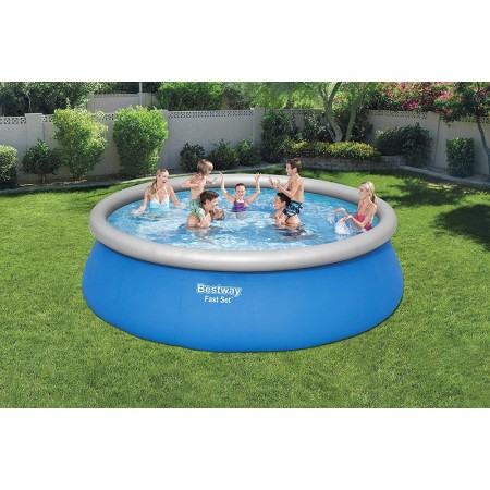 Piscina Gonfiabile 457X122 Fuoriterra Pompa Filtro Scaletta Telo e Copertura
