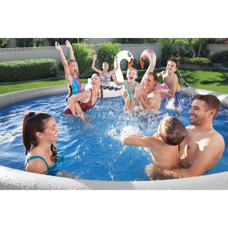 Piscina Gonfiabile 457X122 Fuoriterra Pompa Filtro Scaletta Telo e Copertura