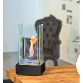 Candela Biocamino Camino a Bioetanolo con Vetro Nero da Tavolo Bruciatore Design 2