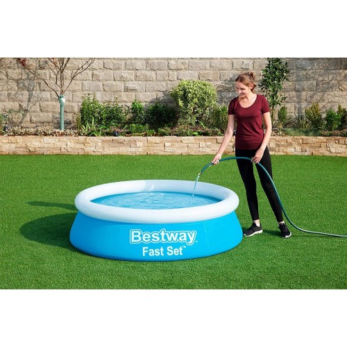 Piscina Rotonda Fuori Terra 183x51 Gonfiabile Autoportante Senza Pompa Filtro