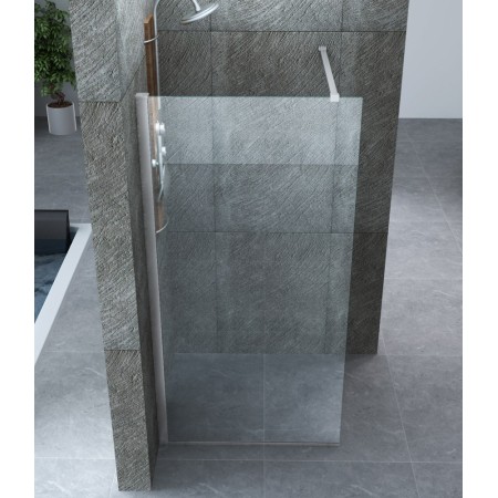 Parete Doccia Fissa Walk In 100 120 140 Box 8 mm 1 Lato Anta in Cristallo Vetro