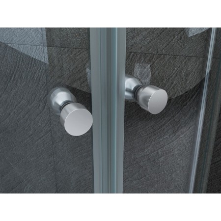 Box Doccia Tondo 80x80 90x90 2 ante Battente 6mm Semicircolare Vetro Cristallo