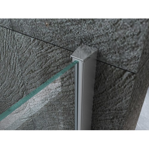 Box Doccia 80x80 90x90 8 mm 2 Ante Scorrevole Tondo Circolare in Vetro Cristallo