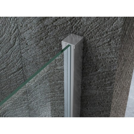 Box Doccia 90 100 110 120 130 140 8 mm Nicchia Anta Scorrevole in Cristallo Lato
