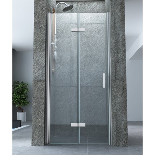 Box Doccia a Nicchia Libro 60 70 80 90 100 8 mm 1 Anta Parete in Cristallo Vetro