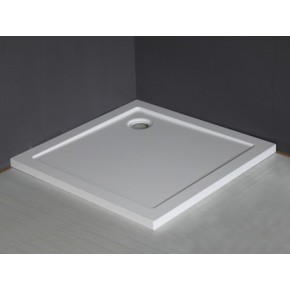 Piatto Doccia in Acrilico 80x80 90x90 5cm Quadrato Angolare Bianco con Piletta 2