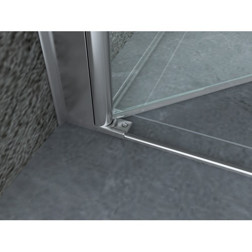 Box Doccia 70 80 90 100 8mm Nicchia Anta Battente Parete Cristallo Trasparente