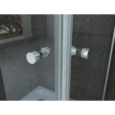Box Doccia 2 Ante Battenti 70 80 90 100 Angolare 8mm Cristallo Vetro Trasparente