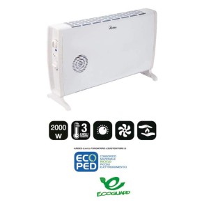Stufa Termoconvettore Elettrico Ventilata 2000w Termosifone Stufetta Caldobagno 2