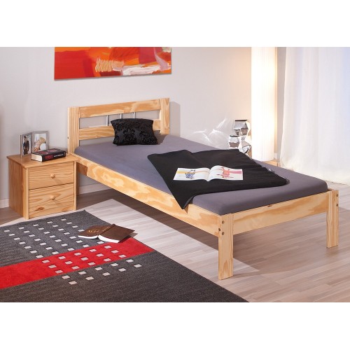 Struttura Letto Singolo 90x200 in Legno Pino una Piazza Cameretta Bambini Camera