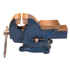 Morsa Banco Lavoro Girevole 100 mm Ganasce Acciaio Ghisa Incudine Professionale