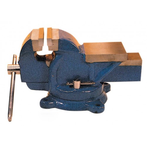 Morsa Banco Lavoro Girevole 125 mm Ganasce Acciaio Ghisa Incudine Professionale
