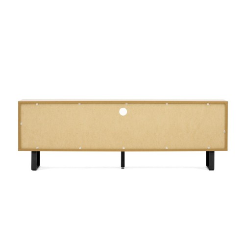 Mobile Basso 3 Ante Ribalta 160 Rovere Porta Tv Parete Salotto Multiuso Moderno