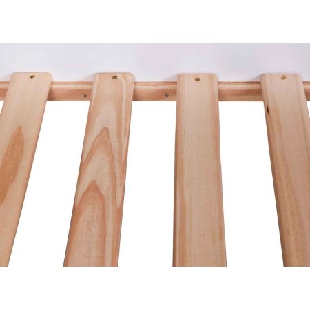 2 Letti Singoli Materasso 90x200 a Doghe Castello Bianco Pino Scala Cameretta