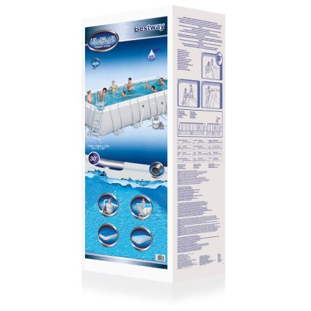 Piscina Esterna Rettangolare Bestway 732x366x132 FiltroSabbia Scaletta Copertura