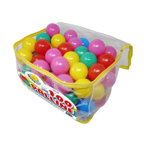 100 Palline Colorate in Plastica per Bambini Casette Gonfiabili Piscina Morbide