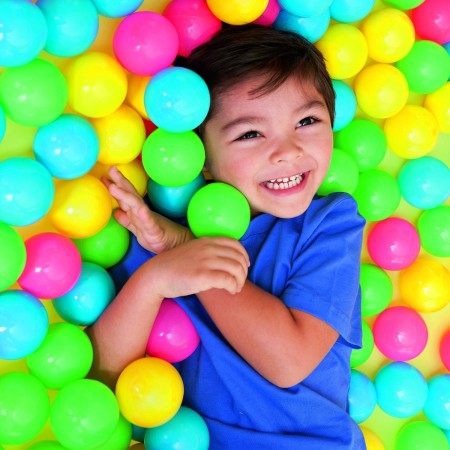 100 Palline Colorate in Plastica per Bambini Casette Gonfiabili Piscina Morbide