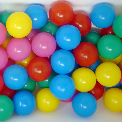 100 Palline Colorate in Plastica per Bambini Casette Gonfiabili Piscina Morbide