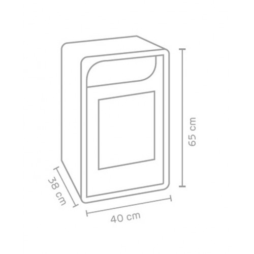 Stufa a Bioetanolo Ventilata Rossa Camino 3 kw 28m2 Combustibile 1.5lt con Vetro