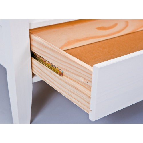 Tavolino in Vetro da Caffe 75x75 Bianco Tavolo Legno Divano Soggiorno Quadrato
