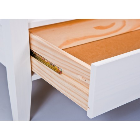 Tavolino in Vetro da Caffe 75x75 Bianco Tavolo Legno Divano Soggiorno Quadrato