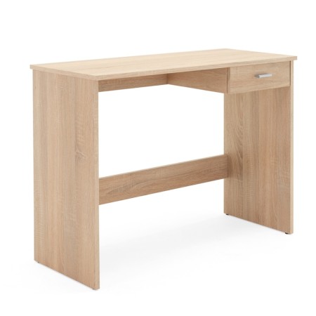 Tavolo Scrivania 90 cm Rovere con Cassetto Porta Pc Cameretta Scrittorio Ufficio