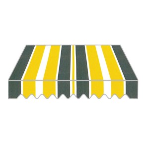 Tenda da Sole a Caduta Gialla 200x250 con Bracci Balcone Rullo Esterno Parasole 2