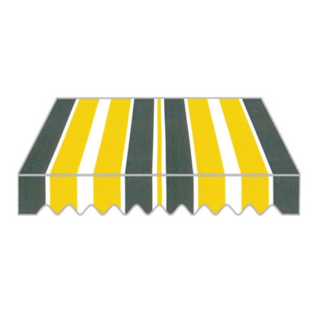 Tenda da Sole a Caduta Gialla 200x250 con Bracci Balcone Rullo Esterno Parasole