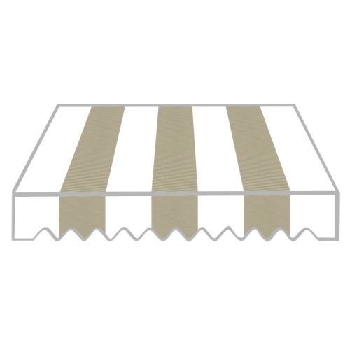 Tenda Parasole a Caduta Beige 200x250 cm con Bracci Balcone Esterno Rullo Sole