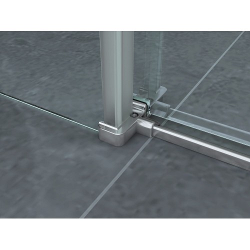 Box Doccia Angolare 8 mm Porta Scorrevole 70 80 90 100 120 140 Lati in Cristallo